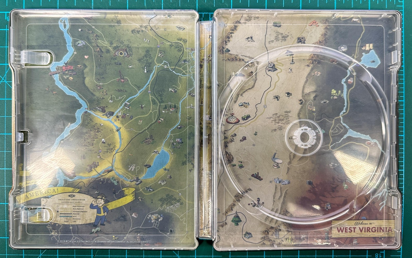 Fallout 76 SteelBook Case Multi-Platform Game CASE ONLY No Game Disc Bethesda