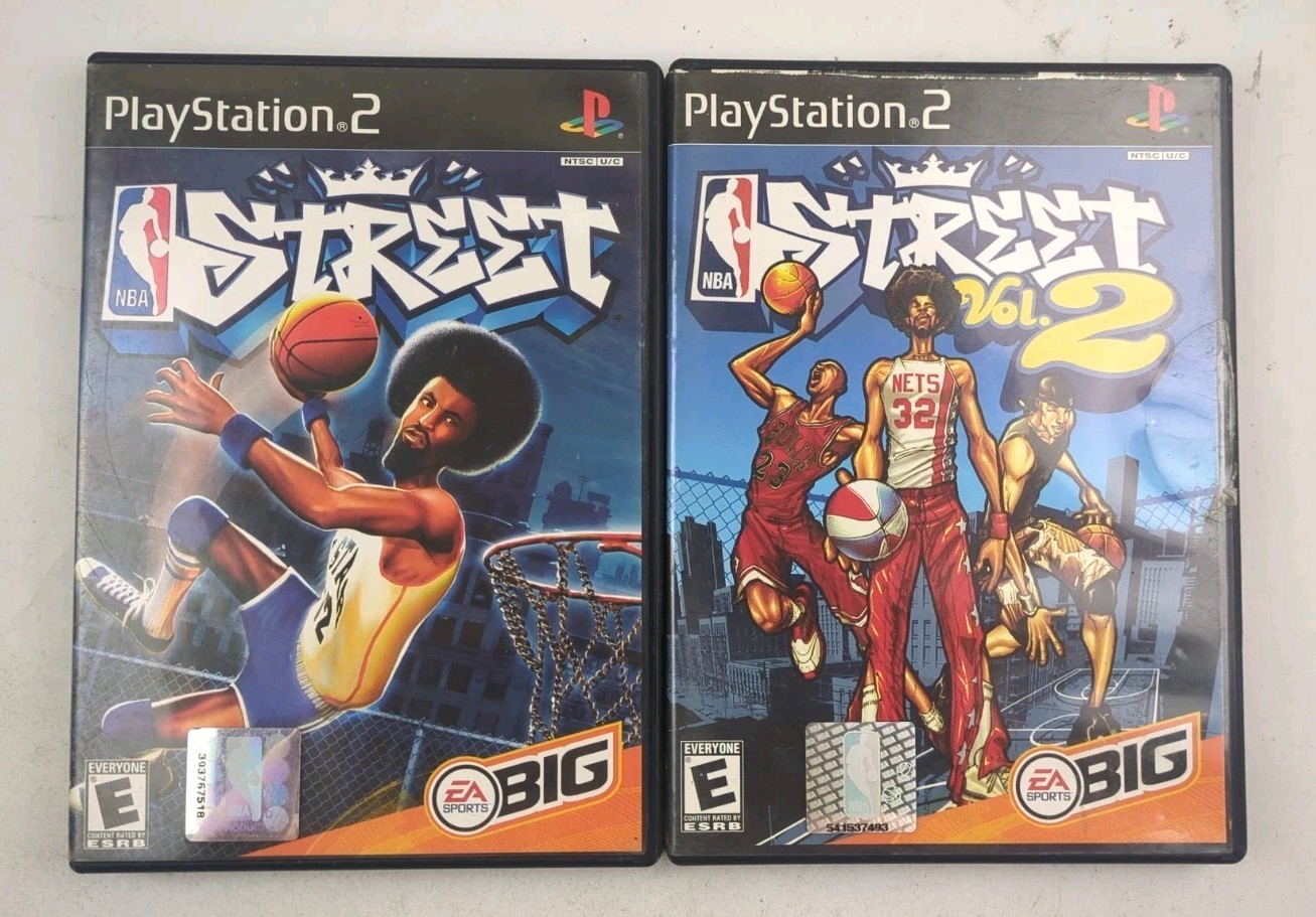 NBA Street Vol. 1 & 2 PlayStation 2 PS2 2 Game Basketball Bundle Lot NO MANUALS