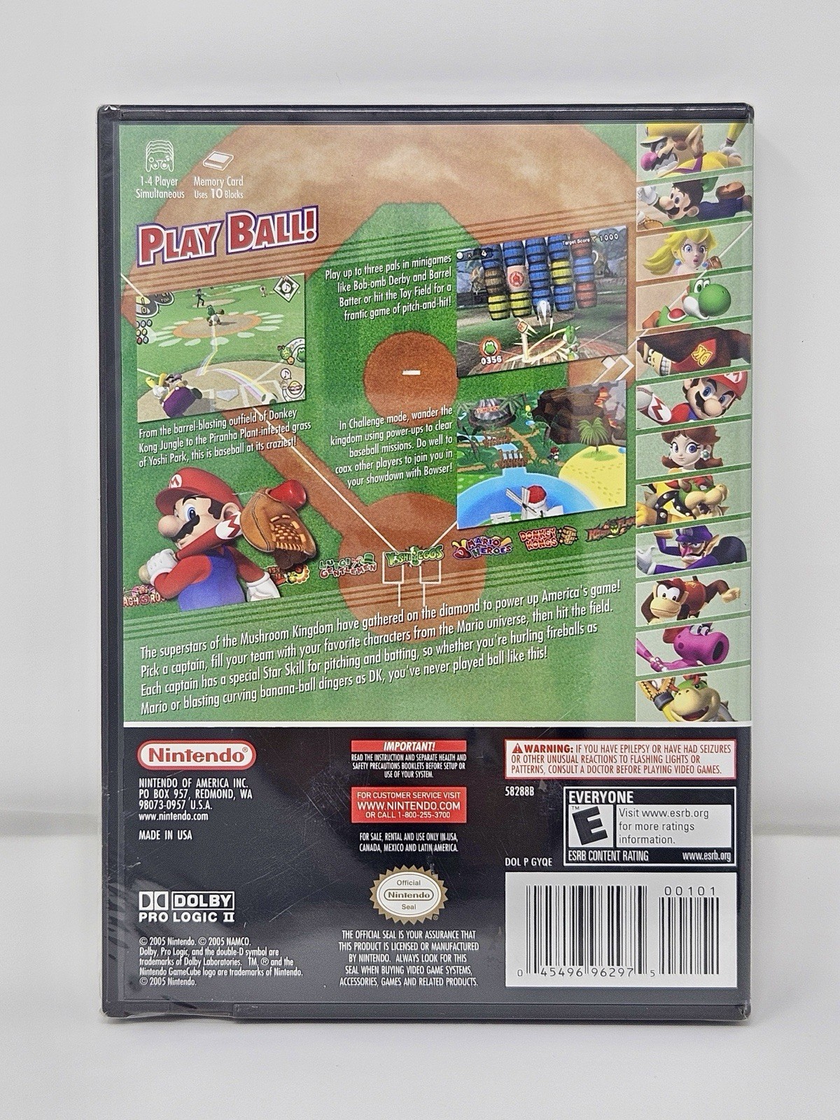 Mario Superstar Baseball (Nintendo GameCube, 2005) Best Seller Edition Sealed
