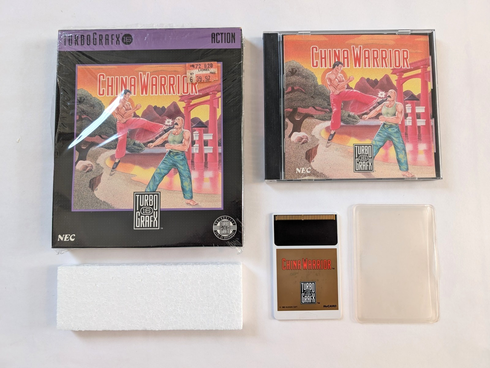 NICE! China Warrior (TurboGrafx-16, 1989) CIB w/Manual & Box Tested!