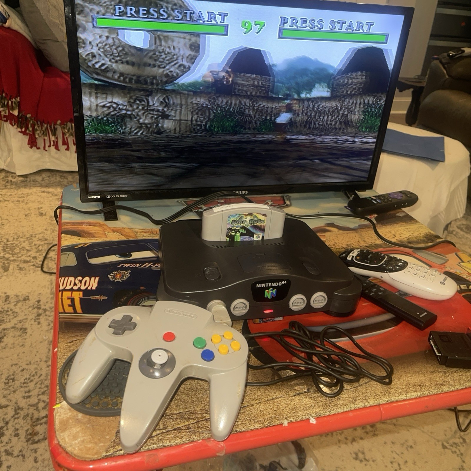 Nintendo 64 N64 Original System Console W 1 OEM Controller & Cords Free Ship