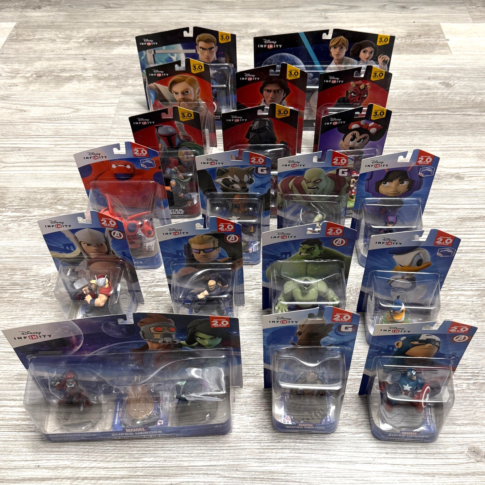Disney Infinity Figure Sealed Lot of 21 2.0 3.0 Marvel Star Wars Sets RARE