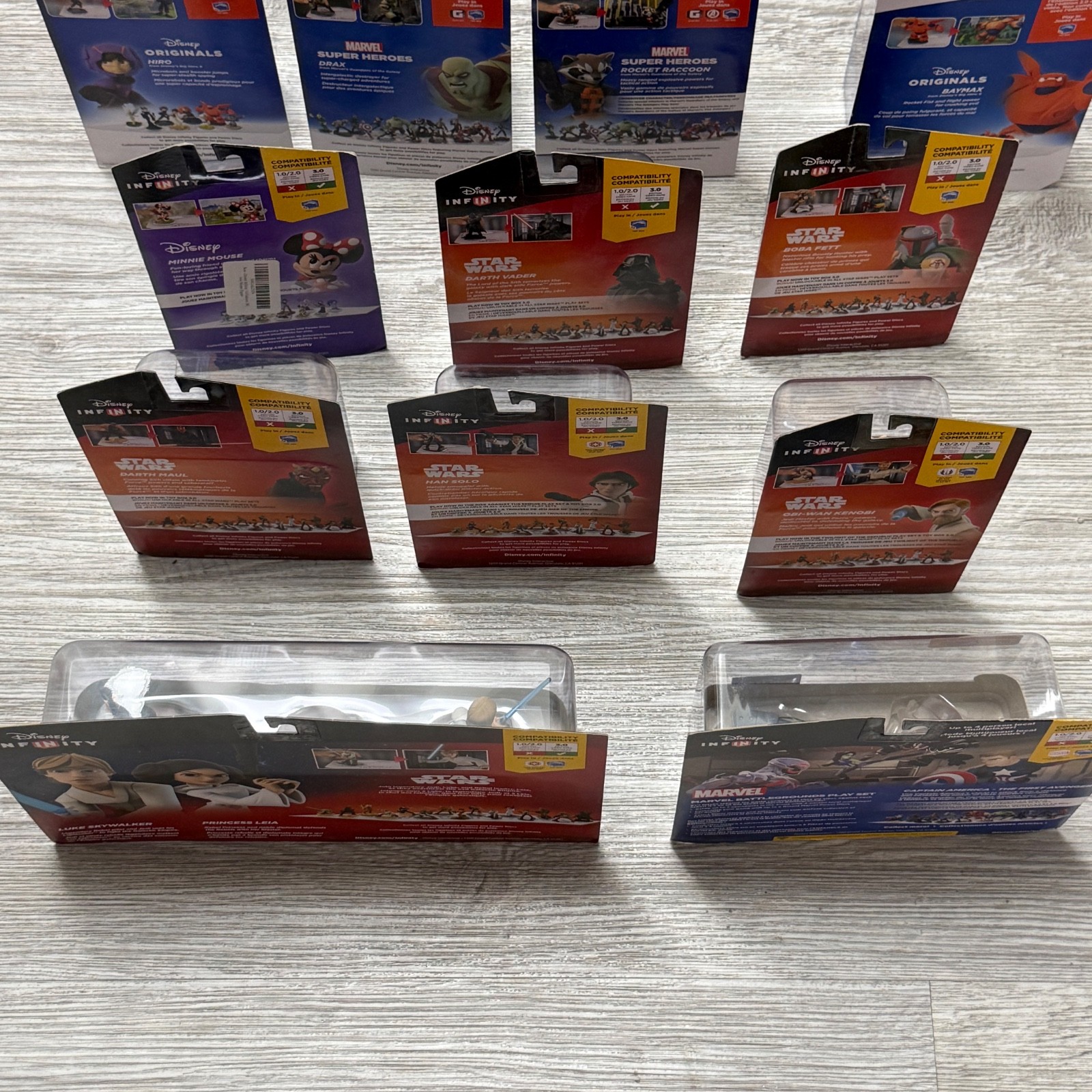 Disney Infinity Figure Sealed Lot of 21 2.0 3.0 Marvel Star Wars Sets RARE