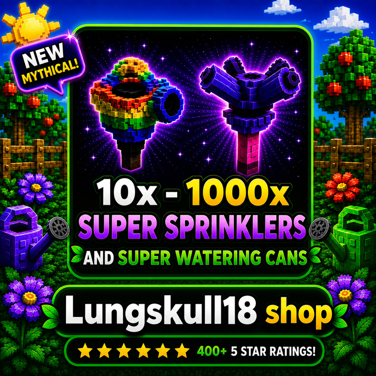 🪴Grow a Garden 2 | Super Sprinklers And Watering Cans | GAG2 Fast & Easy