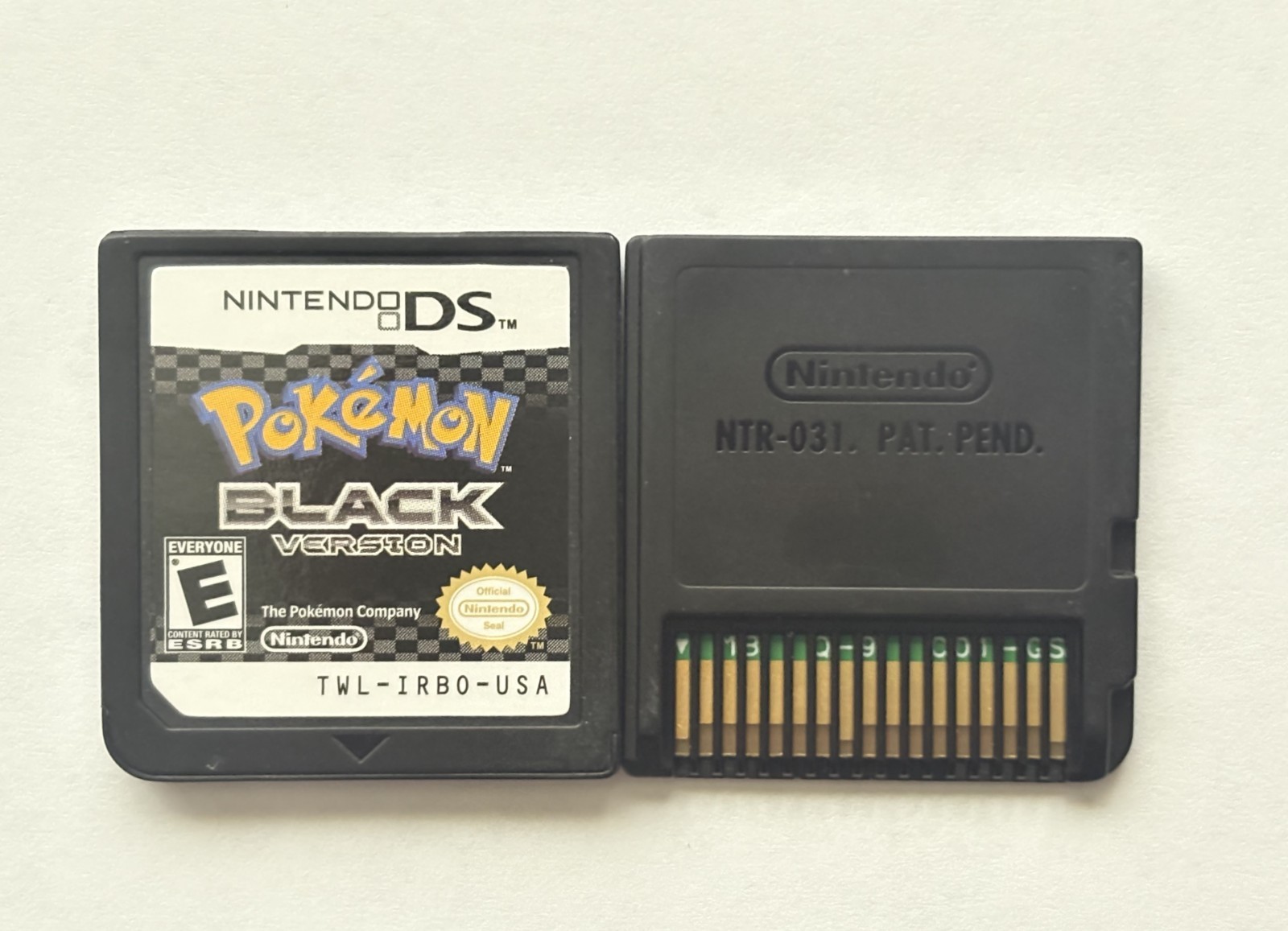 Nintendo DS Game Cartridge Only Pokemon Black Version Free Shipping