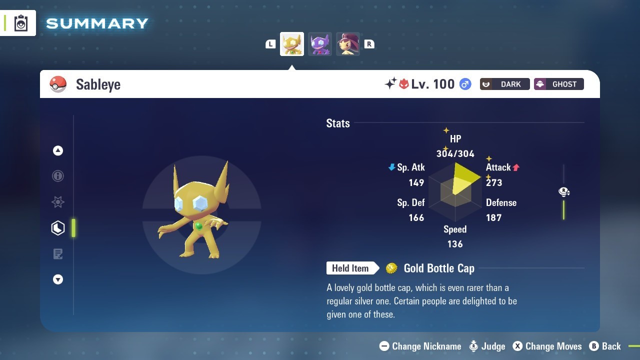 Pokémon Legends: Z-A Shiny Sableye 6iv ✨Max EV✨ALPHA