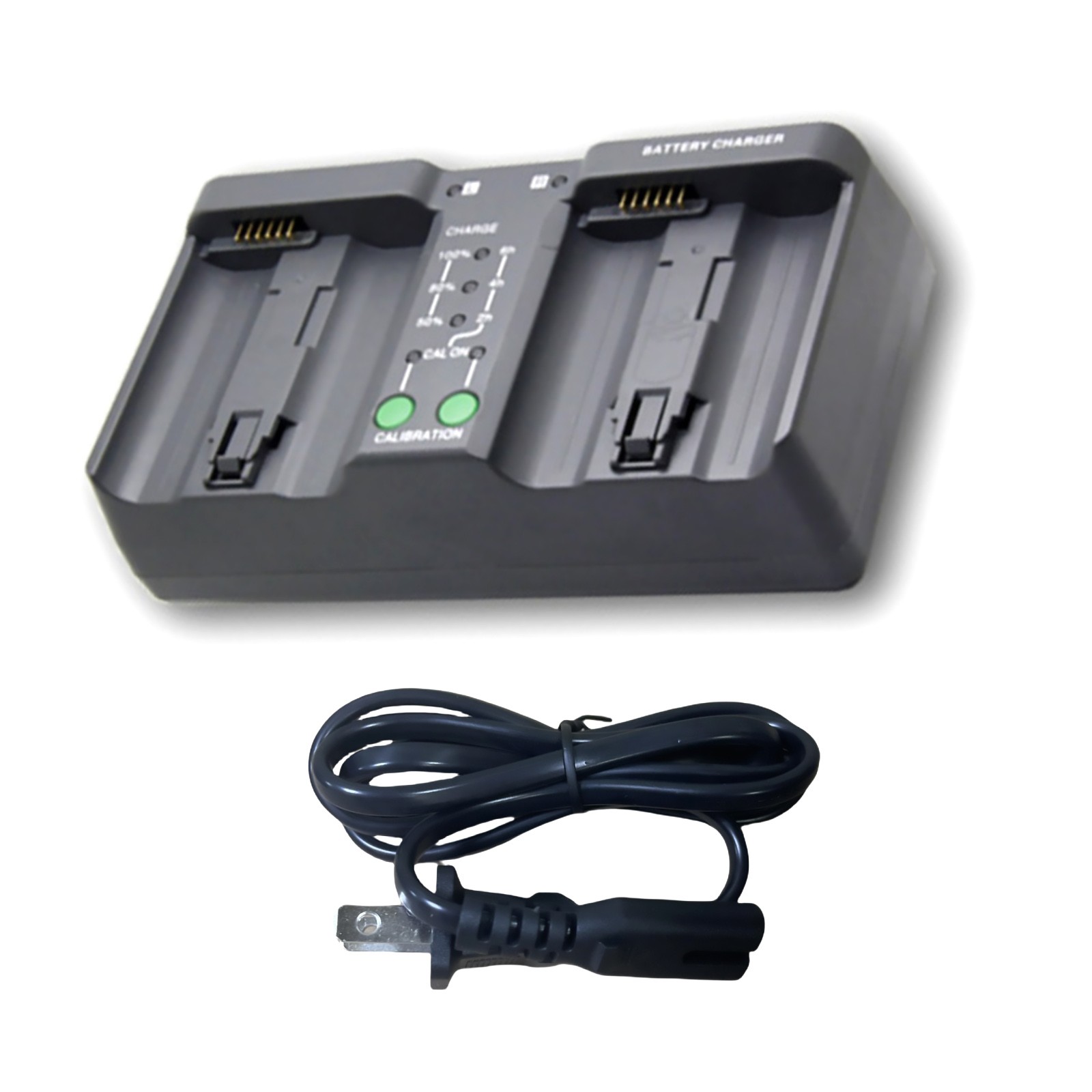 Dual Battery Charger Grey for Nikon D4 D4S D5 D6 AC100V-240V 50/60Hz