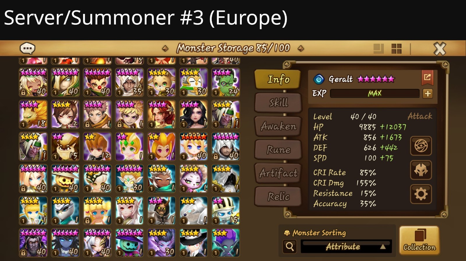 Summoners War Account, multiple servers {Global+Asia+Europe+China} 119LnD