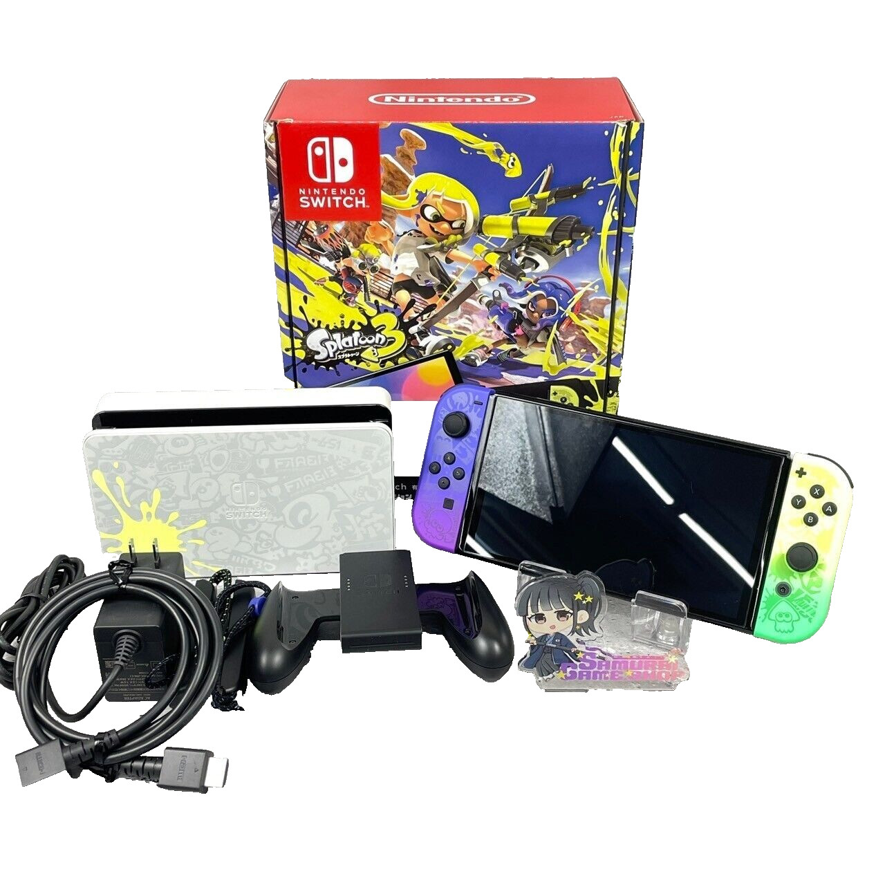 Nintendo Switch 64 GB OLED Console Splatoon 3 Edition Box Used Excellent