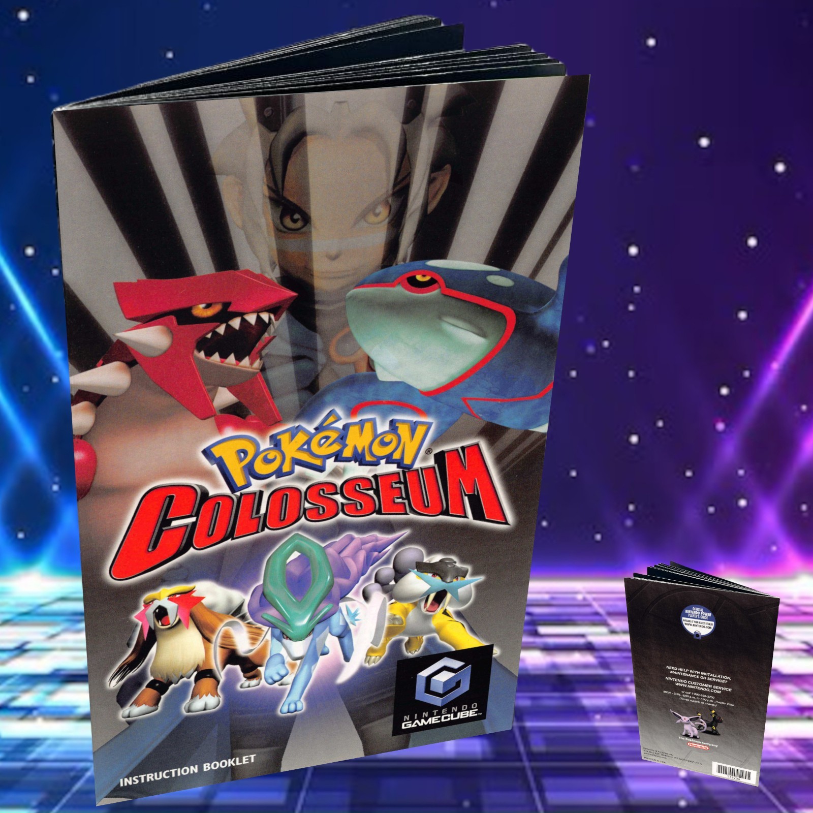 Replacement Manual for – Pokemon Colosseum – GameCube Instruction Booklet