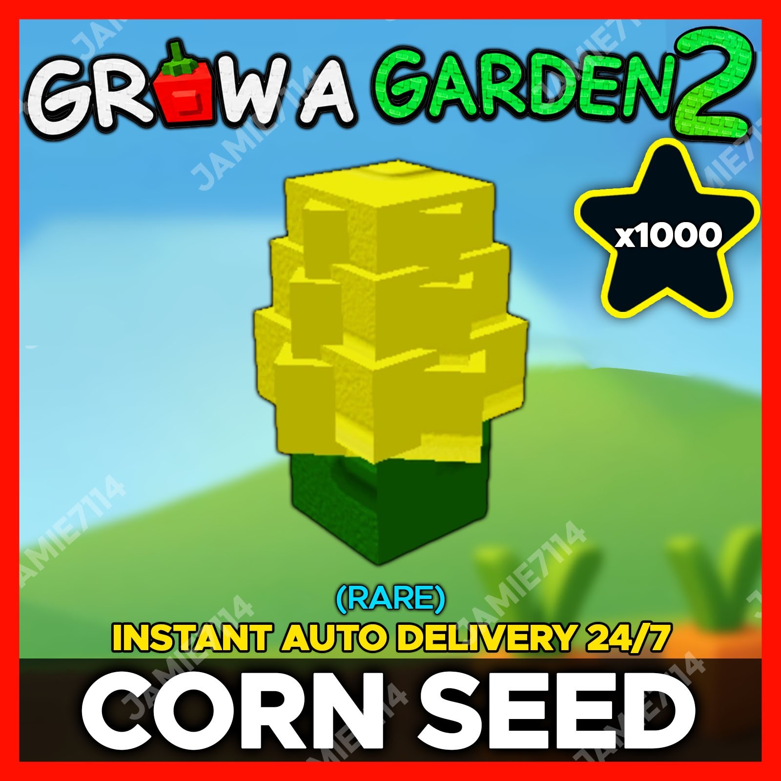 🪴Grow a Garden 2 | Corn Seed x1000 | GAG2 Fast & Easy