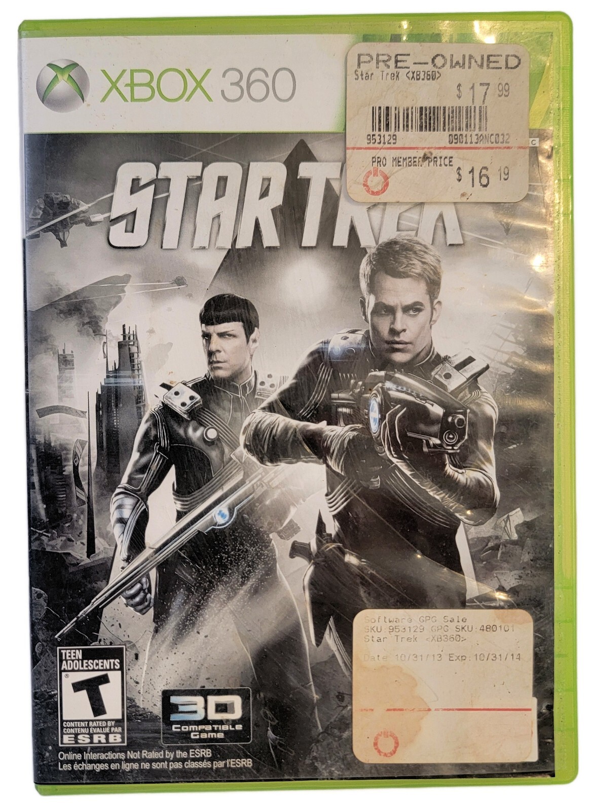 Star Trek (Microsoft Xbox 360, 2013) Rated Teen RETURNS NOT ACCEPTED