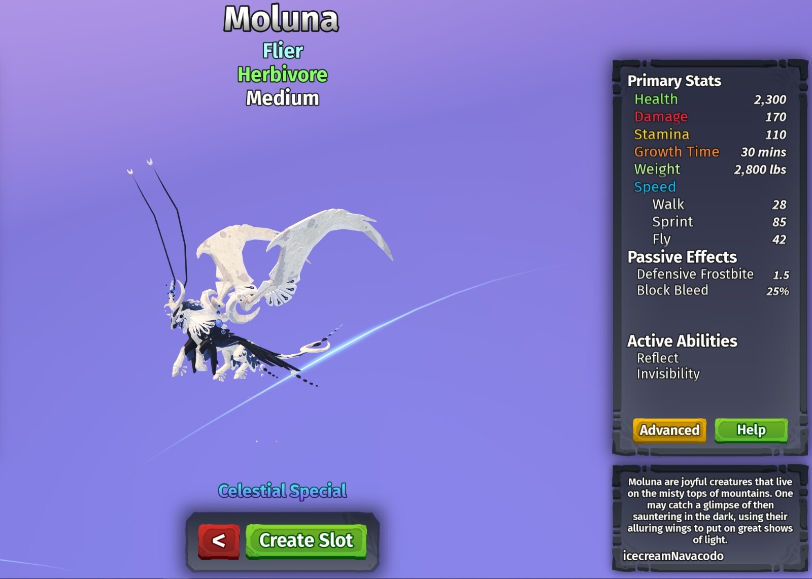Moluna Species | Creatures of Sonaria | Roblox