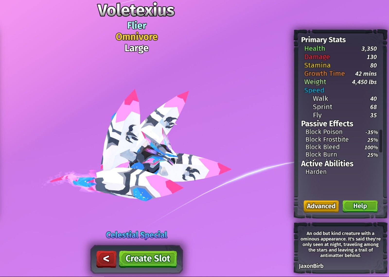 Voletexius Species | Creatures of Sonaria | Roblox