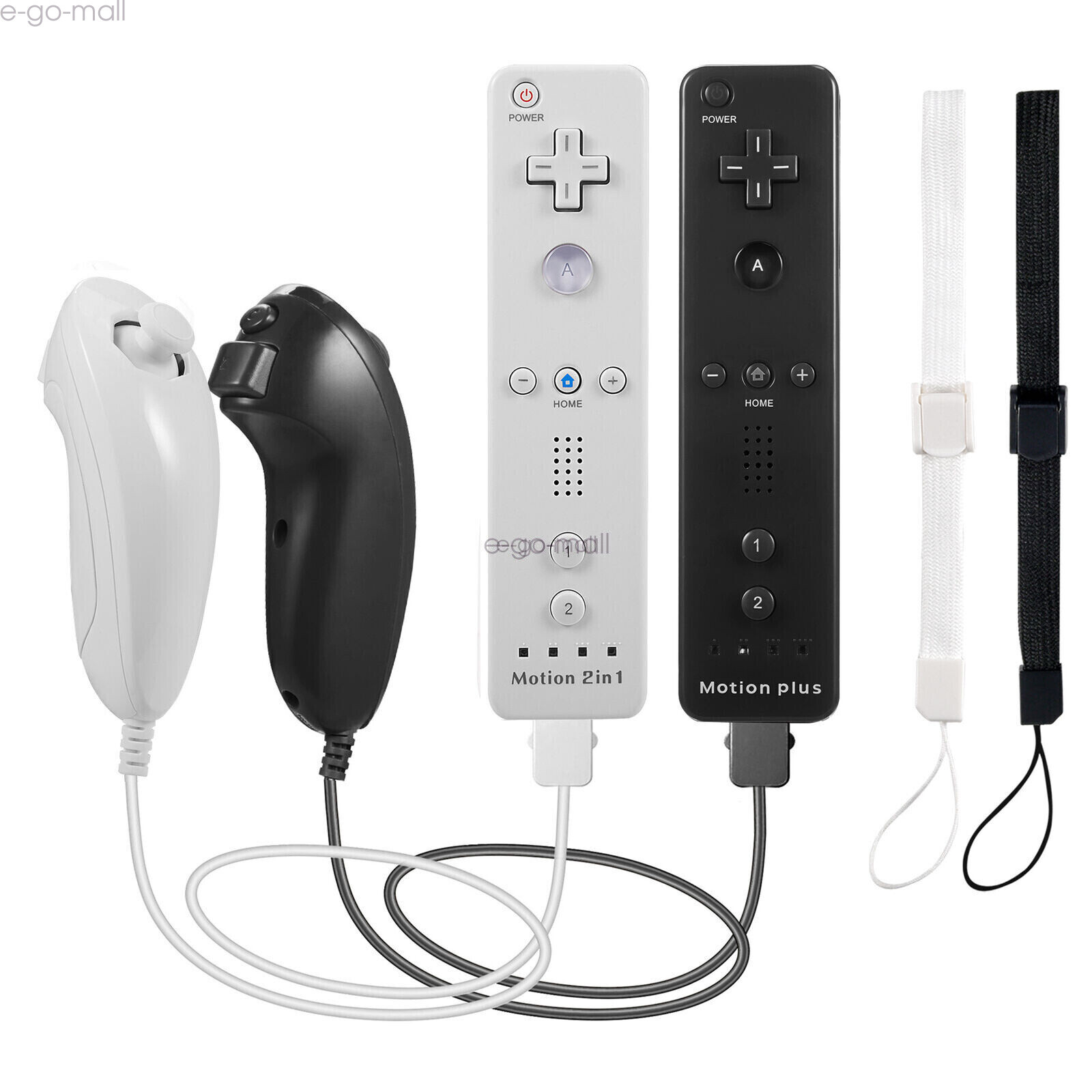 Built-in Motion Plus Wii Remote and Nunchuck Controller for Nintendo Wii Wii U