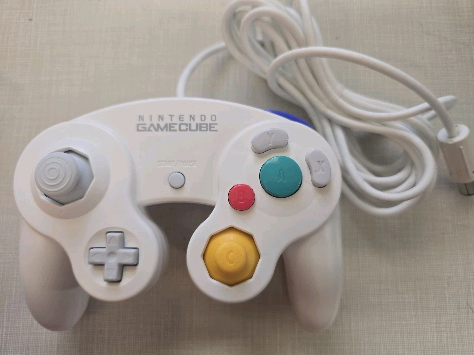 Nintendo Official GameCube Controller White NGC DOL-003 US SELLER
