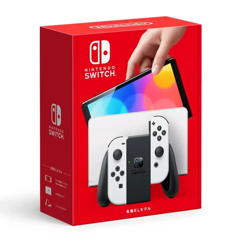 Nintendo Switch OLED 64GB White Joy-Con 2021 Newest – Japan Import with US plug