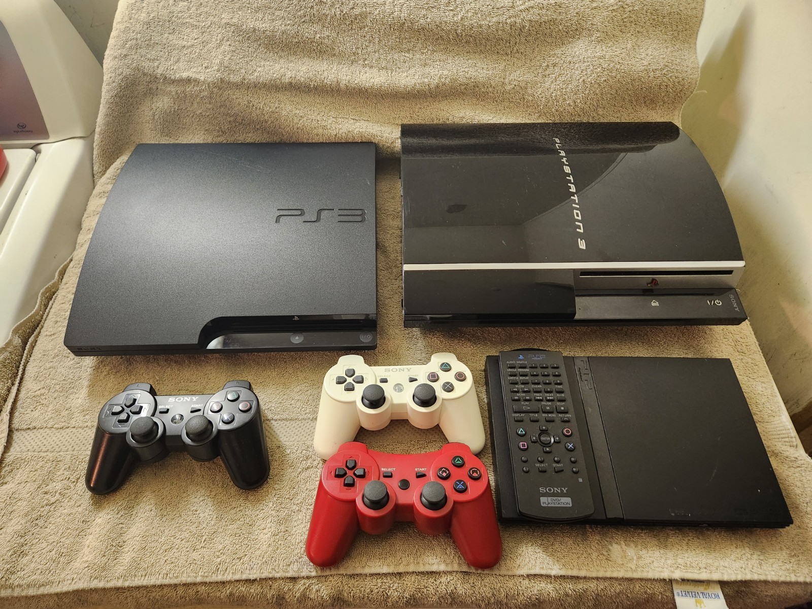 Sony PlayStation 2 And 3 Console W/ All Hookups