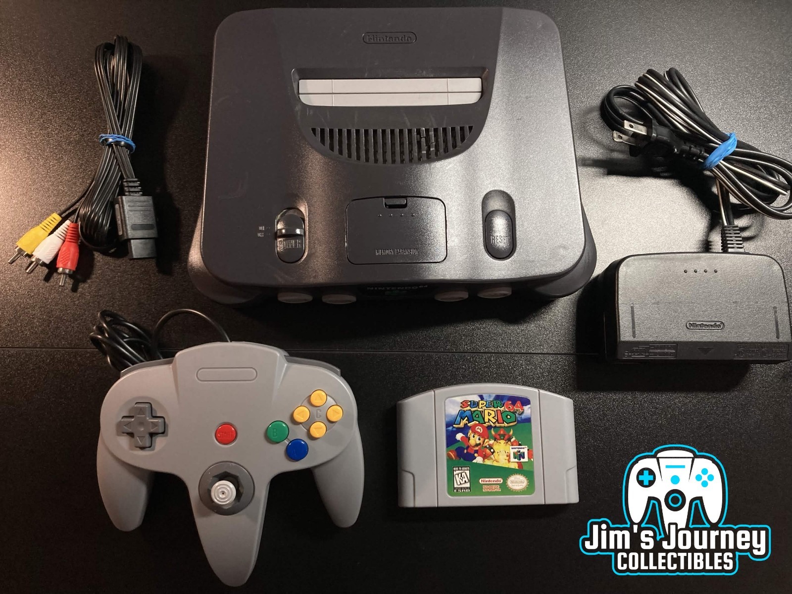 Nintendo 64 N64 Console + Super Mario 64+Controller+Cords
