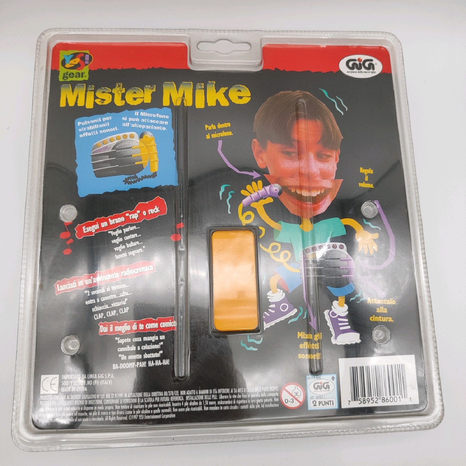 Yes Gear Mister Mike Raises The Voice Microphone Rec Voice Purple H21 Console
