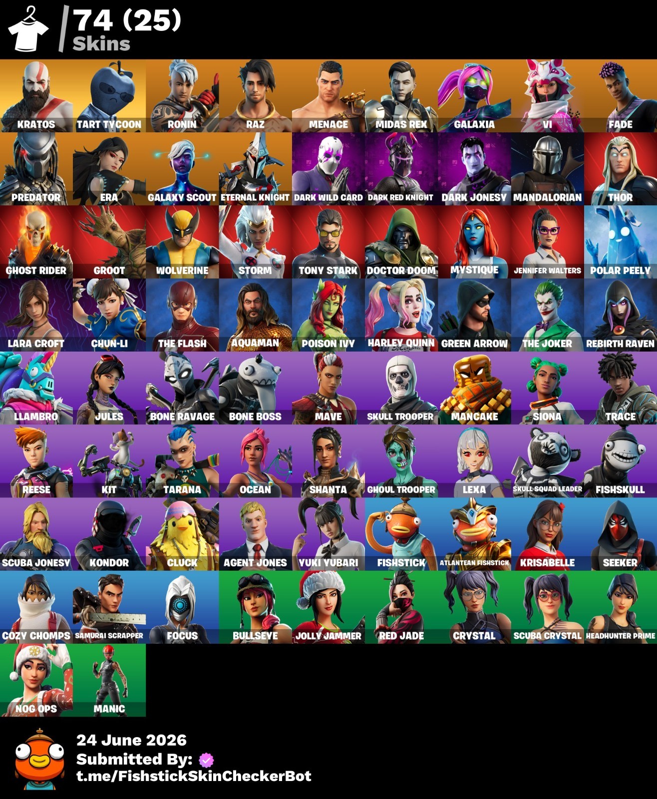 🔥74 Set: Kratos, Chun-Li, Lara Croft, Galaxy Scout, Leviathan Axe, Laugh It UP