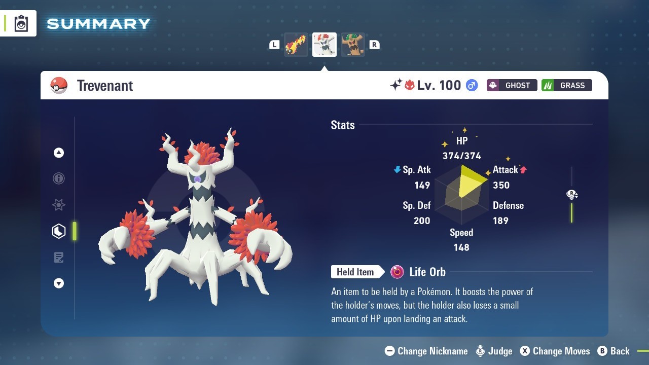 Pokémon Legends: Z-A Shiny Trevenant 6iv ✨Max EV✨ALPHA