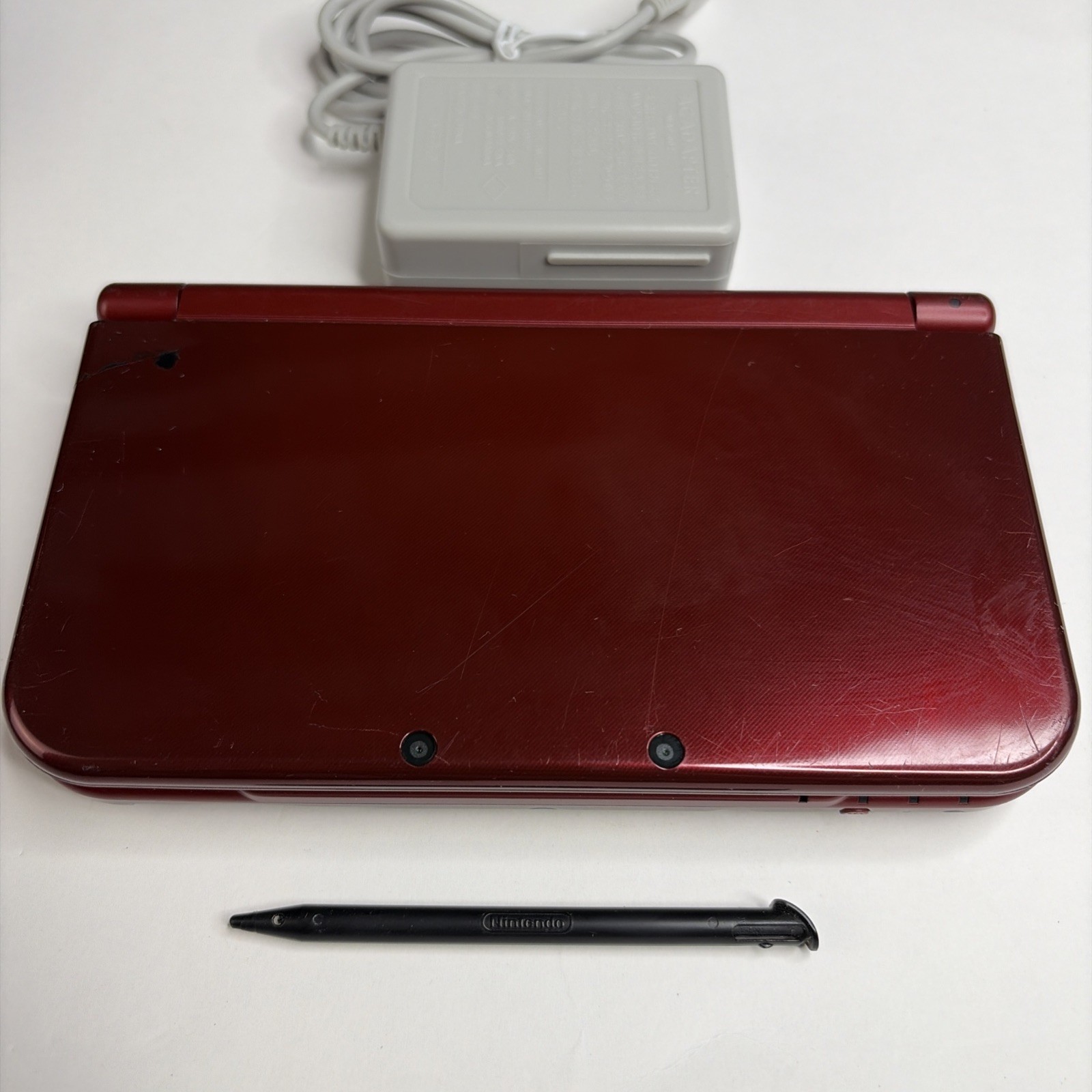 New Nintendo 3DS XL Red Console US Model – Tested! W Charger Stylus