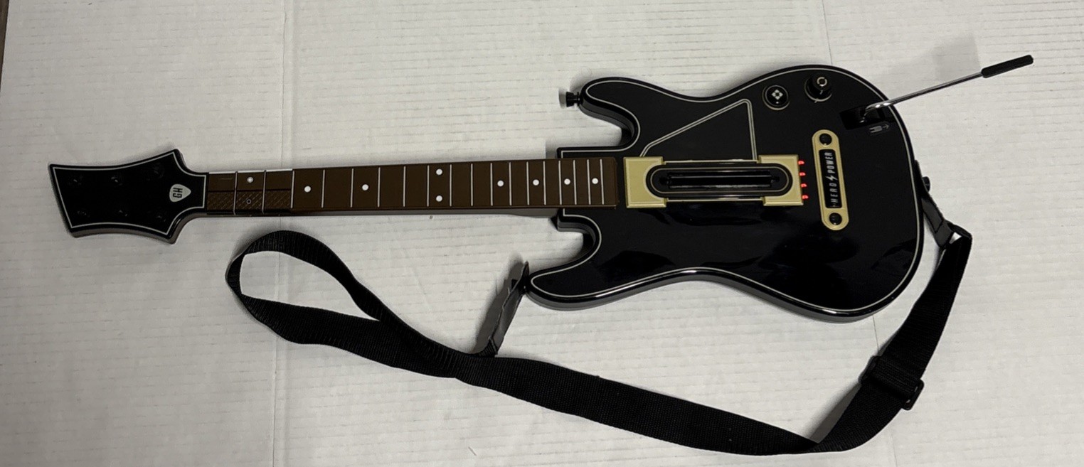 Guitar Hero Live Guitar for XBOX 360/PS4 Black No Dongle Tested 0000654 VGC