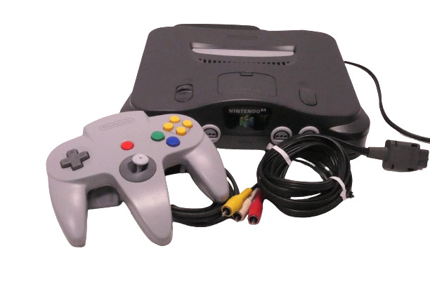 N64 Nintendo 64 Console Controller and Cords