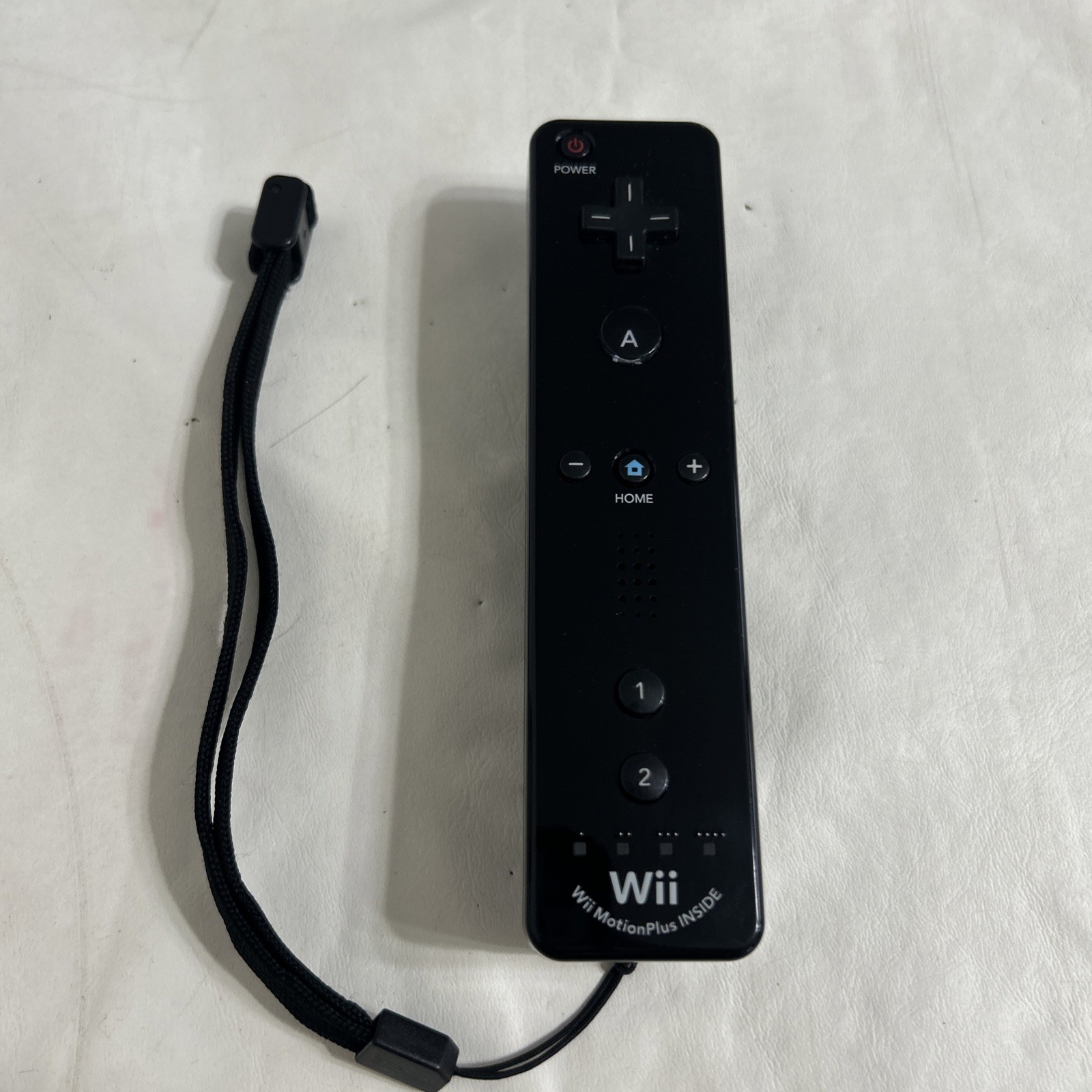 Nintendo Wii Remote Black Built In MotionPlus Controller RVL-036 WORKS