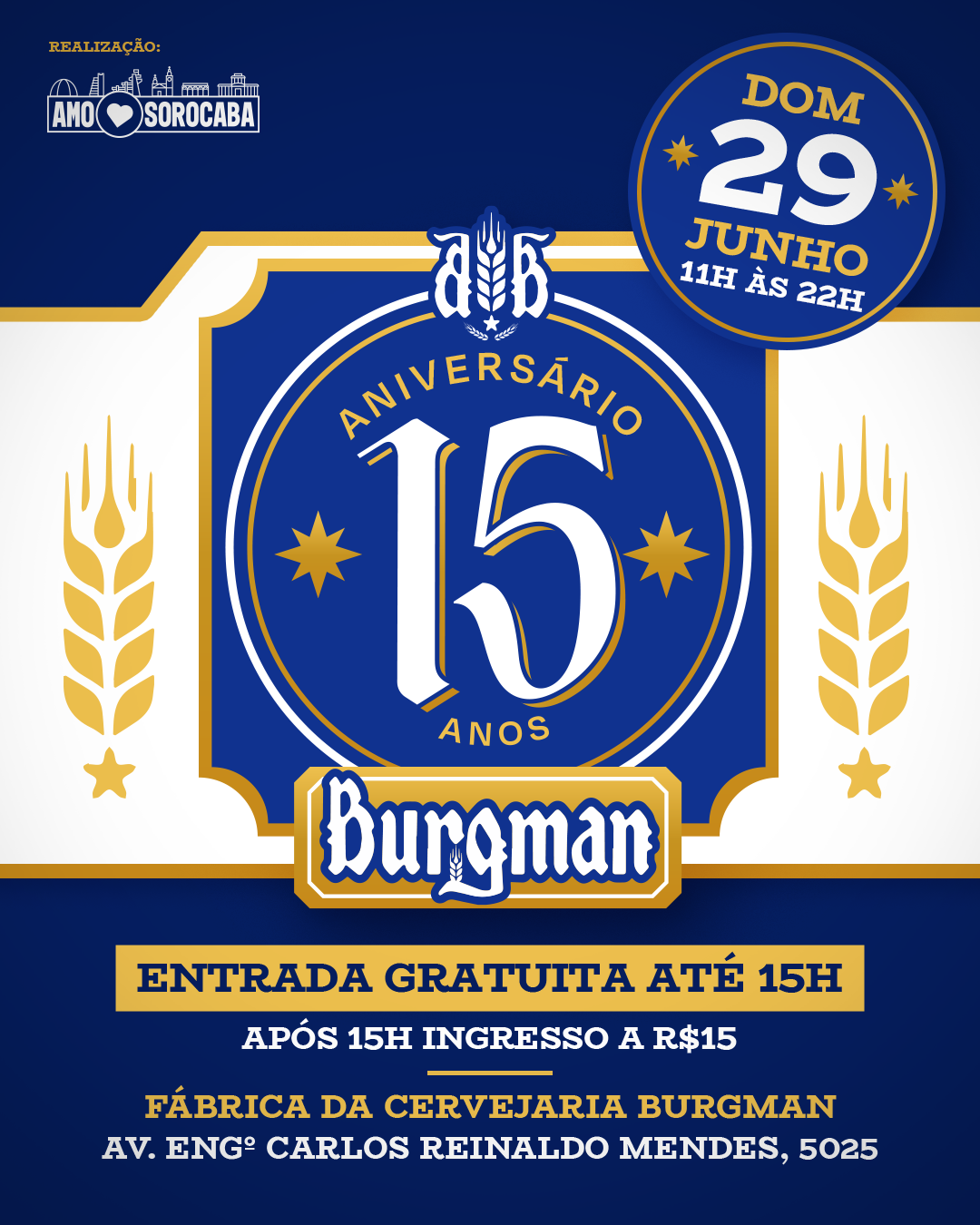 ANIVERSÁRIO DE 15 ANOS DA CERVEJARIA BURGMAN 🍻 29 DE JUNHO