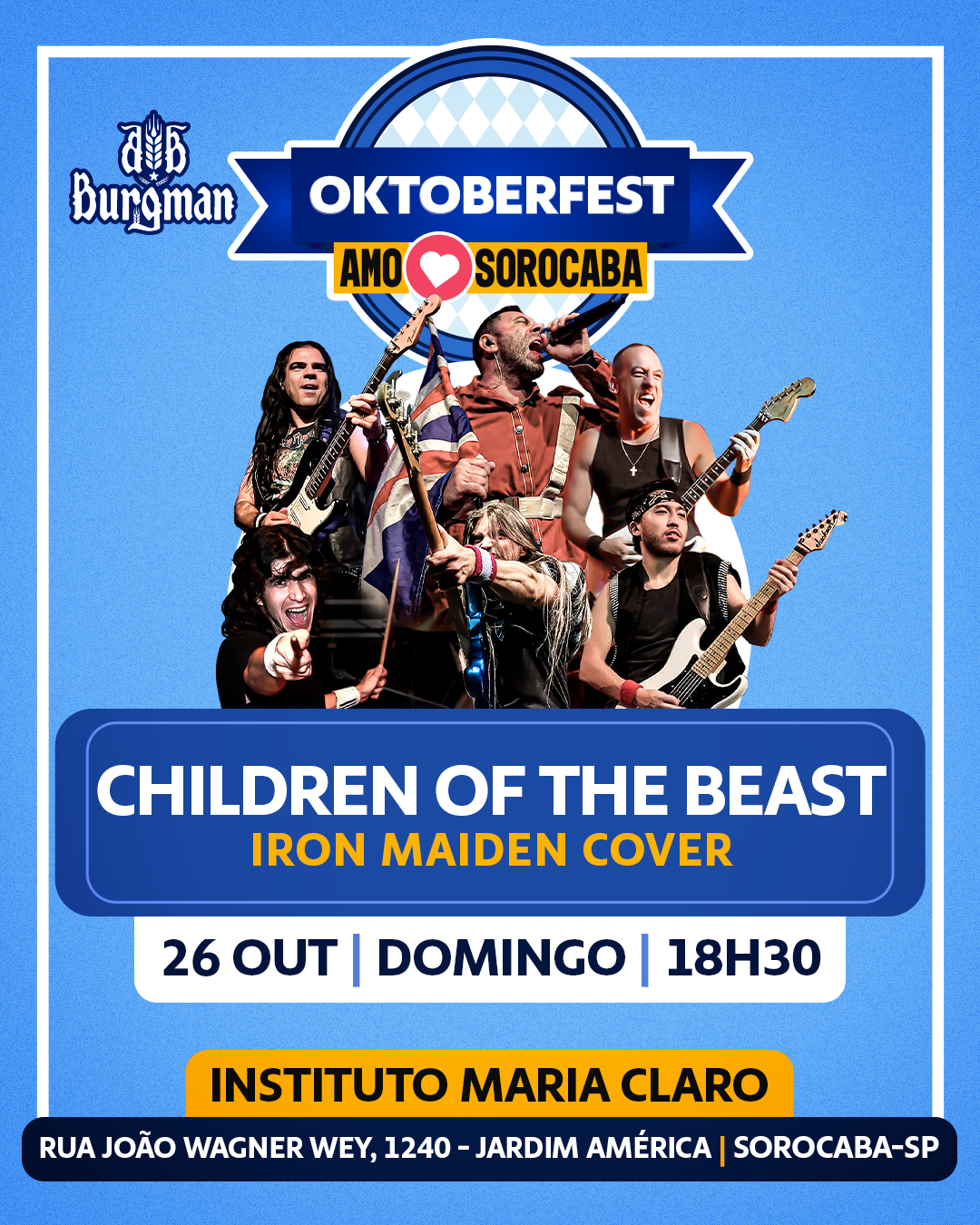 CHILDREN OF THE BEAST IRON MAIDEN COVER EM SOROCABA