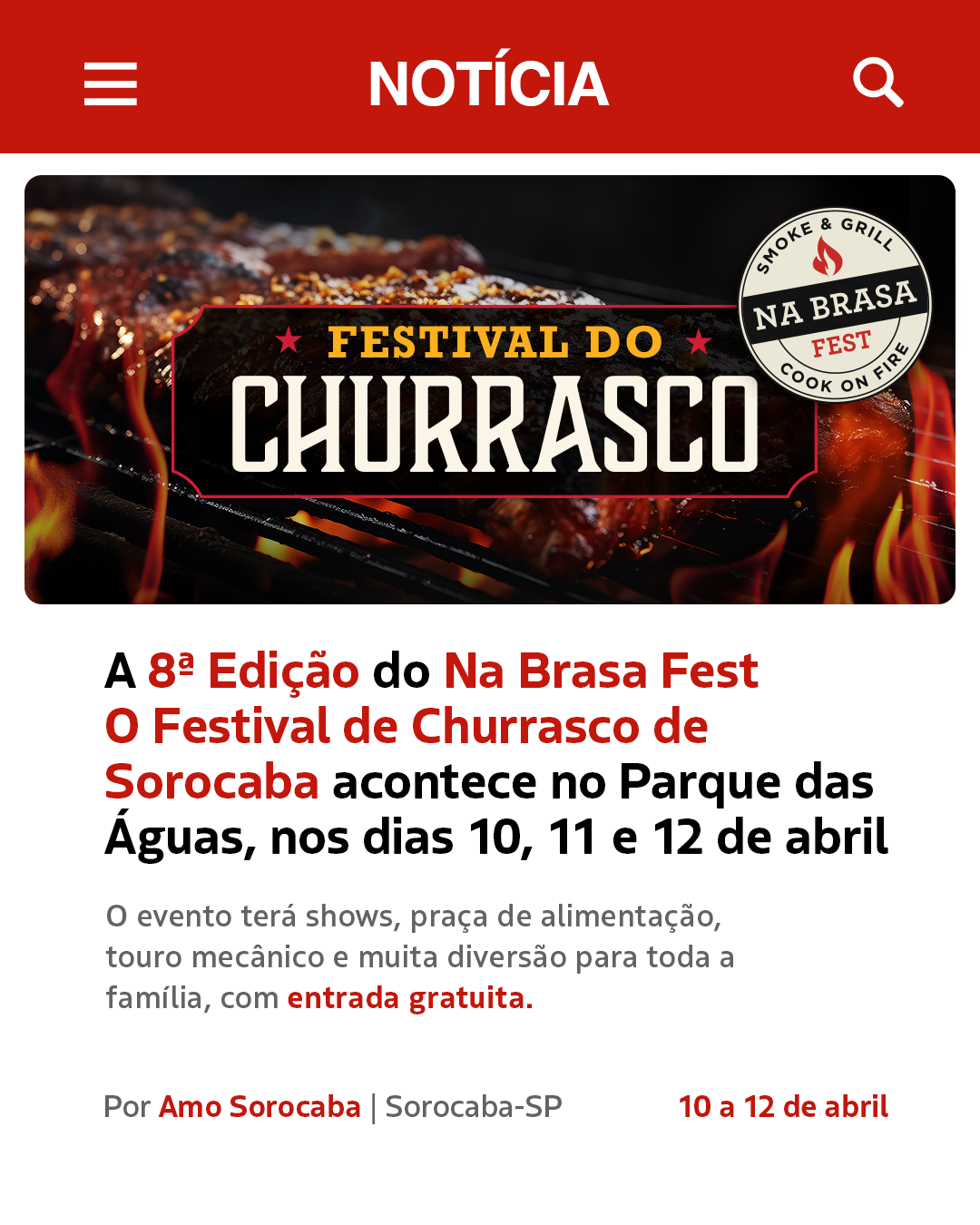 NA BRASA FEST – O FESTIVAL DE CHURRASCO DE SOROCABA