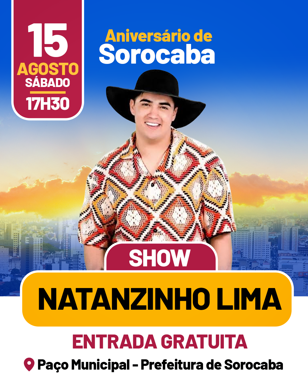 NATANZINHO LIMA AO VIVO NO ANIVERSÁRIO DE SOROCABA